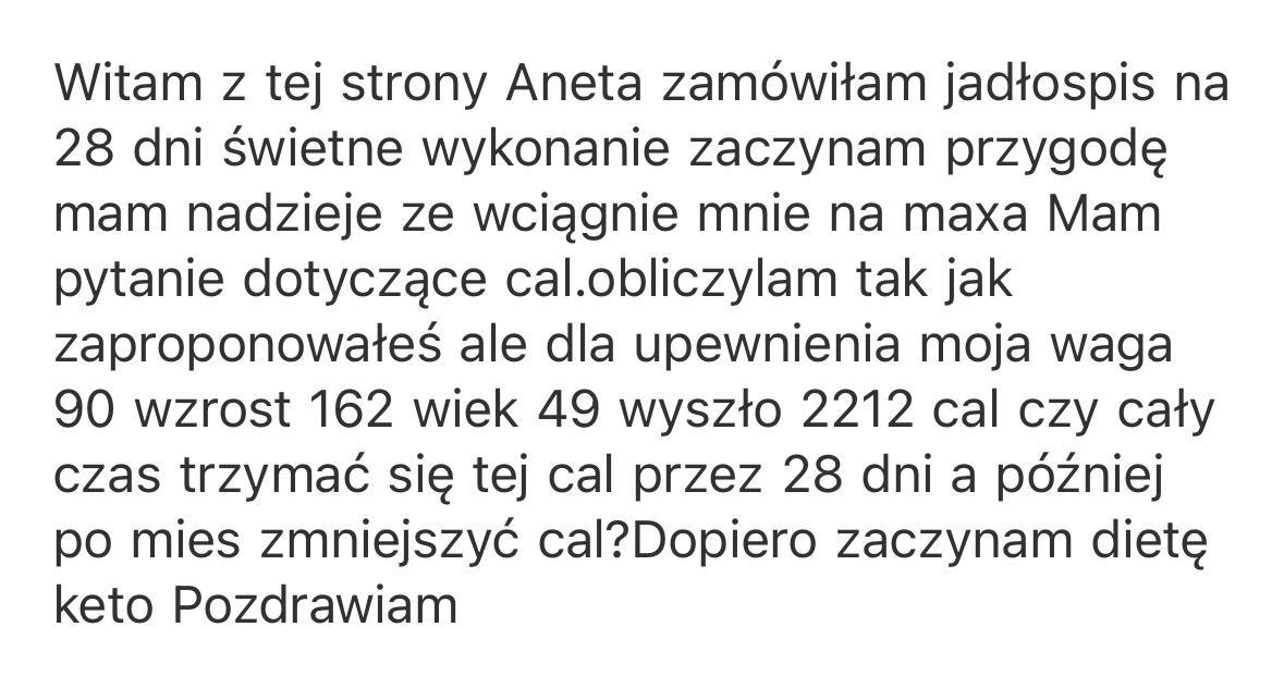 Opinia: zamówiłam jadłospis na 28 dni, świetne wykonanie